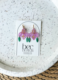 Iris - In Bloom - Acrylic Earrings