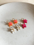 Lil Lily Hoop - In Bloom - Acrylic Earrings