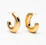 Willow MAXI Earring - Organic Gold Earring
