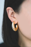 Willow MAXI Earring - Organic Gold Earring