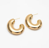 Willow MAXI Earring - Organic Gold Earring