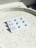 SALE Hand Painted Stud - Resin Earrings
