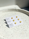 SALE Hand Painted Stud - Resin Earrings