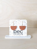 Leopard Eve Hoop - Everyday Acrylic Earrings