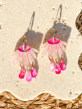 Dew Drop Mini Hoop - Hand Painted Acrylic Earrings