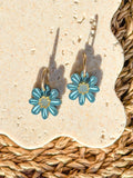Nat Hoop - Dew Drop - Hand Painted Acrylic Earrings