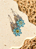 Nat Hoop - Dew Drop - Hand Painted Acrylic Earrings