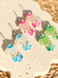 Dew Drop Mini Hoop - Hand Painted Acrylic Earrings