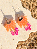 Dew Drop Maxi Hoop - Hand Painted Acrylic Earrings
