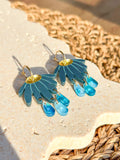 Dew Drop Maxi Hoop - Hand Painted Acrylic Earrings