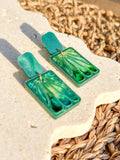 Melissa - Dew Drop - Matisse Inspired Hand Painted Acrylic Earrings