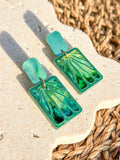 Melissa - Dew Drop - Matisse Inspired Hand Painted Acrylic Earrings