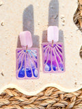 Melissa - Dew Drop - Matisse Inspired Hand Painted Acrylic Earrings