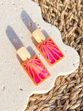 Melissa - Dew Drop - Matisse Inspired Hand Painted Acrylic Earrings