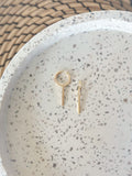 Ella Charm Hoop - Pearl Gold Convertible Hoop Earring