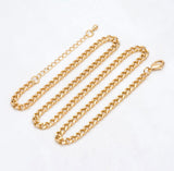 Sal Necklace - Gold / Silver Curb Chain Layering Necklace