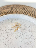 Ella Charm Hoop - Pearl Gold Convertible Hoop Earring