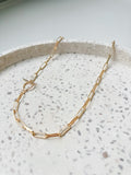 Kara Necklace - Chunky Gold / Silver Paperclip Chain Layering Necklace