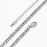 Sal Necklace - Gold / Silver Curb Chain Layering Necklace