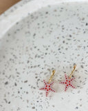 Starfish Hoop - Beachcomber Acrylic Earrings