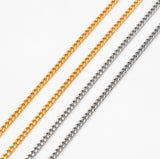 Sal Necklace - Gold / Silver Curb Chain Layering Necklace