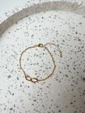 Link Bracelet - Gold Chain Organic Charm Bracelet