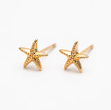 Starfish Stud Gold / Silver Beachcomber Stud Earrings