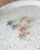 Starfish Hoop - Beachcomber Acrylic Earrings
