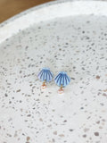 Pearly Shell Statement Stud - Beachcomber Acrylic Pearl Earrings