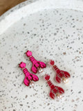 Pearly Cray - Beachcomber Acrylic Lobster Pearl Earrings