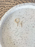 Ella Charm Hoop - Pearl Gold Convertible Hoop Earring