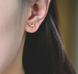 Pup Stud Gold / Silver Stud Earrings