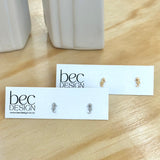 Seahorse Stud Gold / Silver Beachcomber Stud Earrings