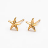 Starfish Stud Gold / Silver Stud Earrings