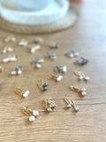 Molly Earring - Pearl Gold Loop Earrings