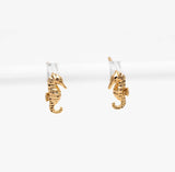 Seahorse Stud Gold / Silver Beachcomber Stud Earrings