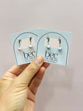 Bre Hoop - Pearl Gold Hoop Earrings