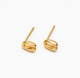 Quinn Stud - Gold U Stud Earrings