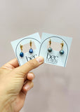 Bre Hoop - Pearl Gold Hoop Earrings