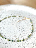 Indie Necklace - Colourful Bead Pearl and Gem Gold Chain