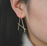 Zoe Earring - Stacked Gold Earring