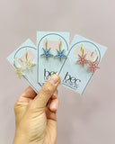 Starfish Hoop - Beachcomber Acrylic Earrings