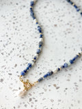 Indie Necklace - Colourful Bead Pearl and Gem Gold Chain