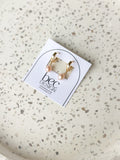 Bre Hoop - Pearl Gold Hoop Earrings
