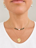 Georgia Necklace - Gold / Silver Layering Chain Necklace with Pendant