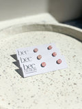 Hand Painted Stud - Resin Earrings