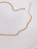 Sal Necklace - Gold / Silver Curb Chain Layering Necklace