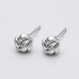 Knot Stud - Gold / Silver Earrings