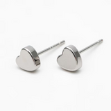 Heart Stud - Gold / Silver Earrings