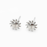 Sun Stud Gold / Silver Stud Earrings